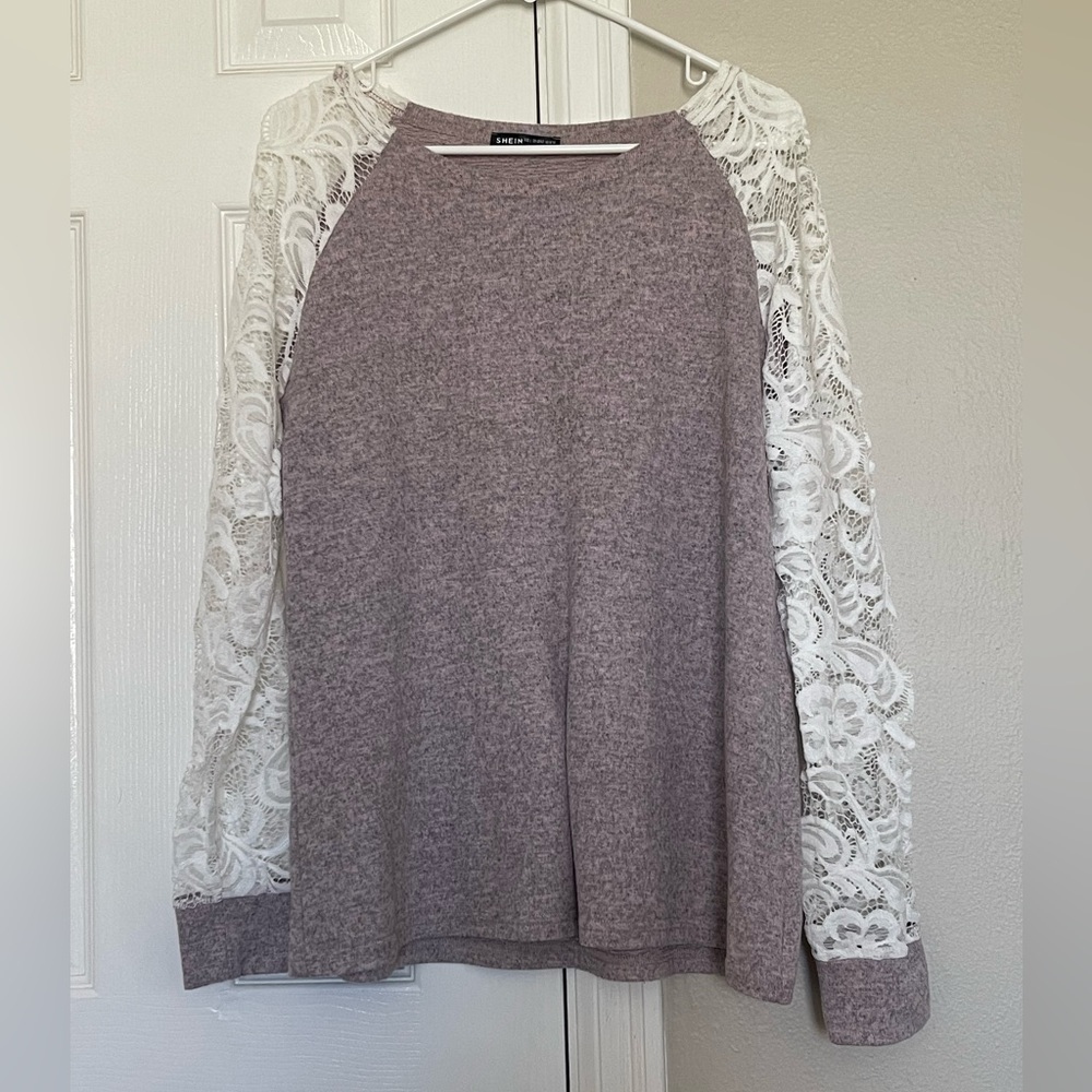 SHEIN Laced long sleeve top